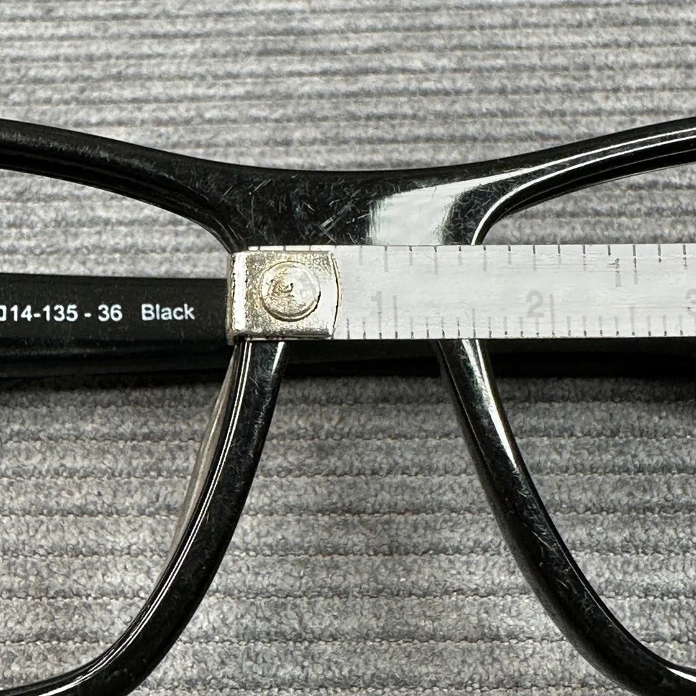 Carter Black Rectangular Y2k Eyeglasses Frames CART-17-01 56-14-135 Palm Springs